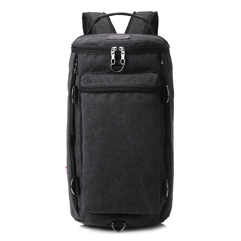 Men&#39;s canvas multifunctional large-capacity backpack