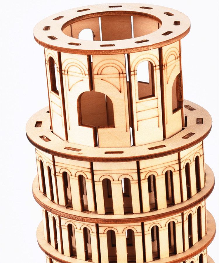 Three-dimensional puzzle of Leaning Tower of Pisa