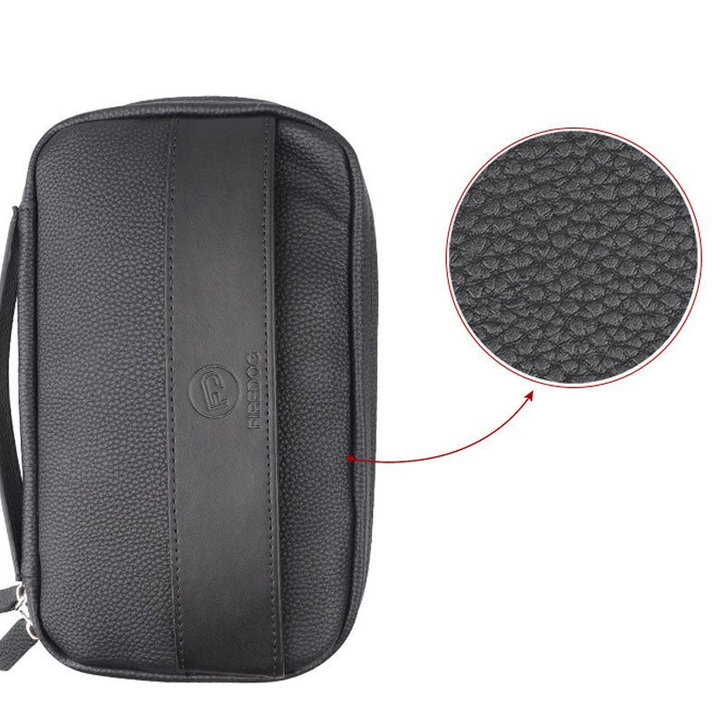 Simple Portable Leather Cigar Humidor Storage Bag