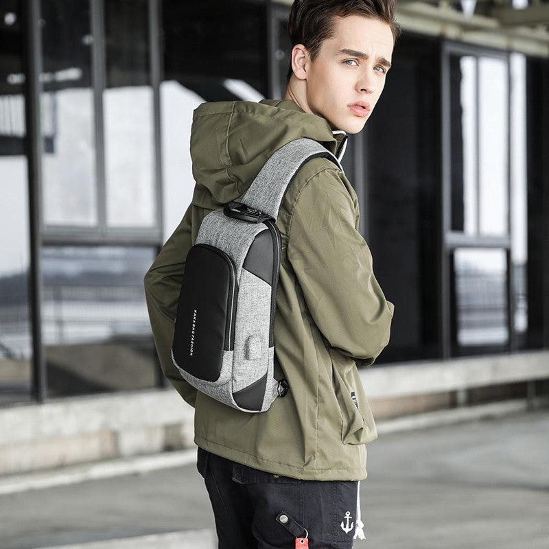 Shoulder Bag Men&#39;s Trend Casual Men&#39;s Chest Bag