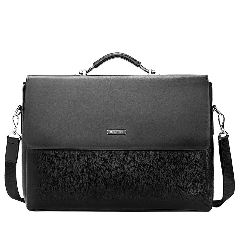 Men&#39;s Bag Horizontal Handbag Large Capacity Business Briefcase