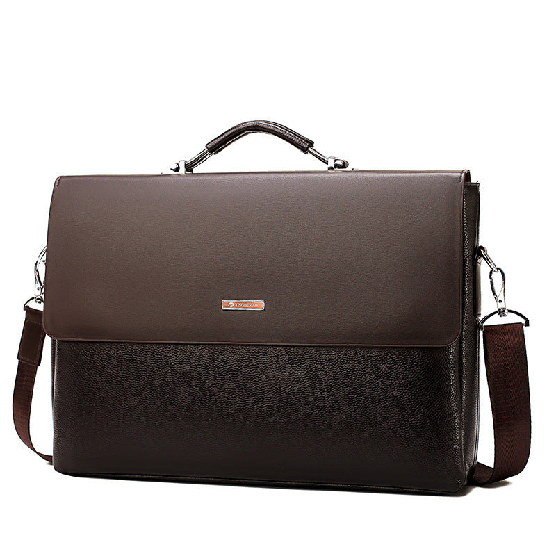 Men&#39;s Bag Horizontal Handbag Large Capacity Business Briefcase