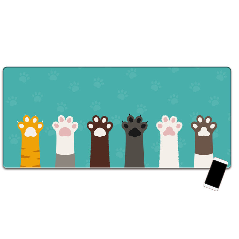 Oversized Pink Girl Heart Gaming Office Mouse Pad