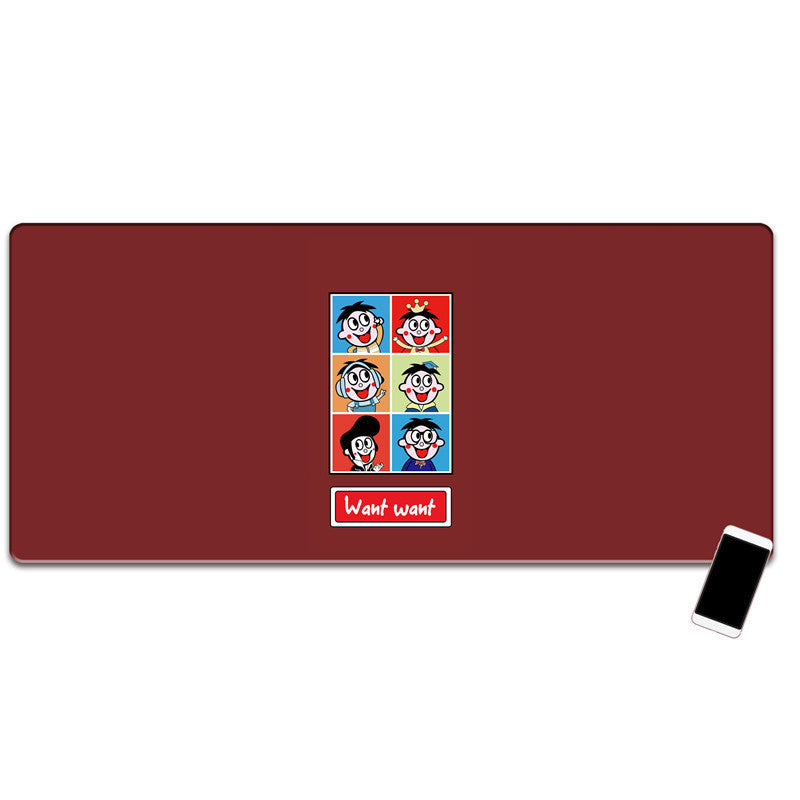 Oversized Pink Girl Heart Gaming Office Mouse Pad