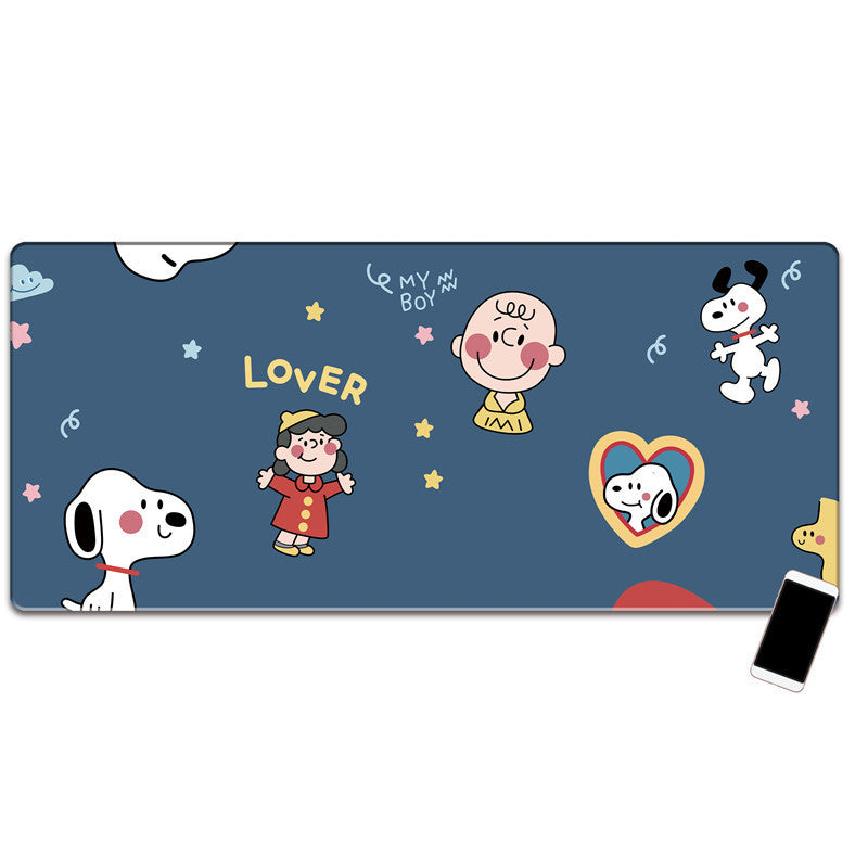 Oversized Pink Girl Heart Gaming Office Mouse Pad