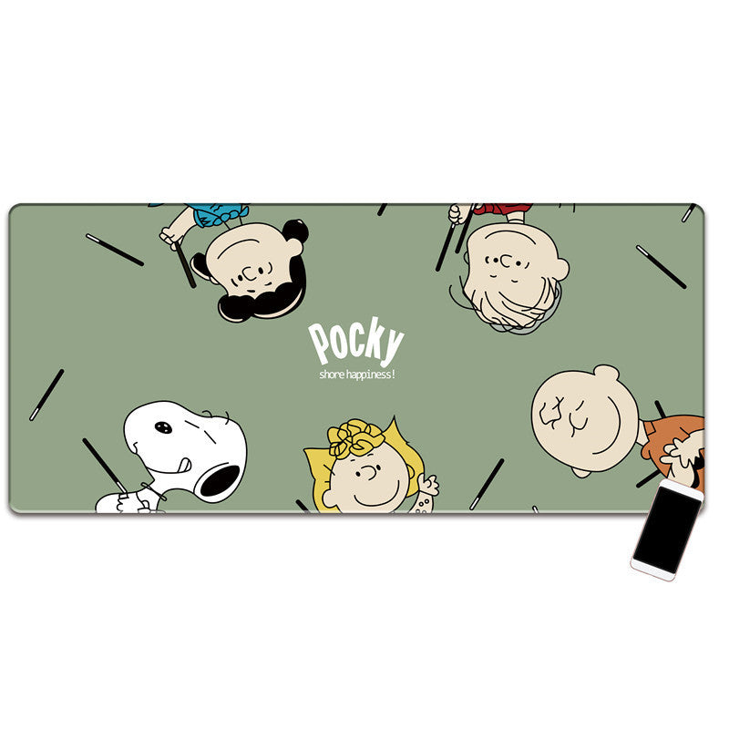 Oversized Pink Girl Heart Gaming Office Mouse Pad