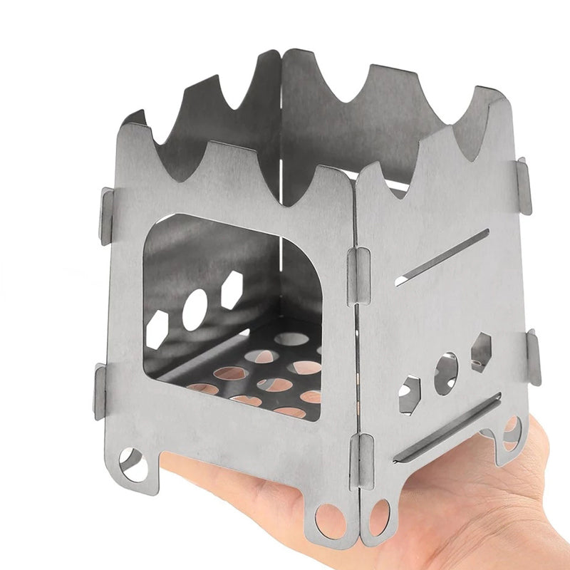 Outdoor Camping Portable Stainless Steel Wood Stove