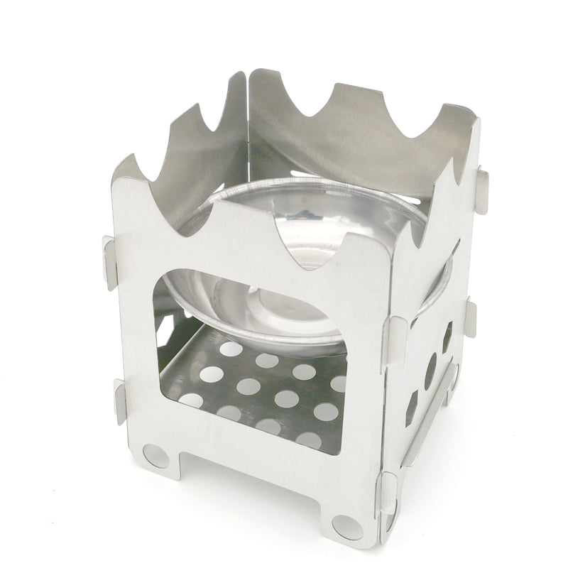 Outdoor Camping Portable Stainless Steel Wood Stove