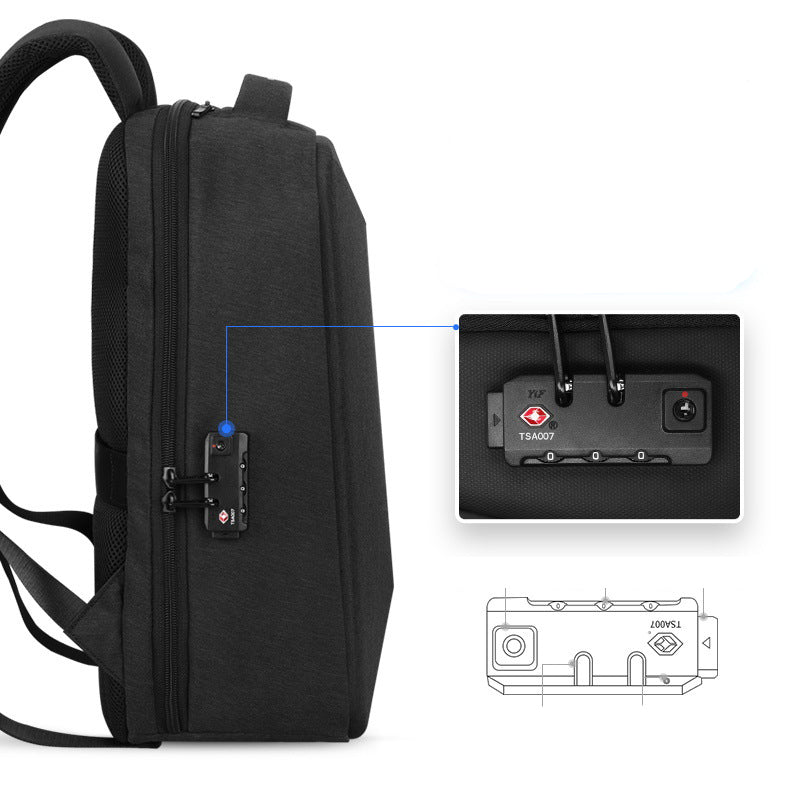 Magic Cloak Waterproof Backpack Anti-theft TSA Password Lock Computer Backpack