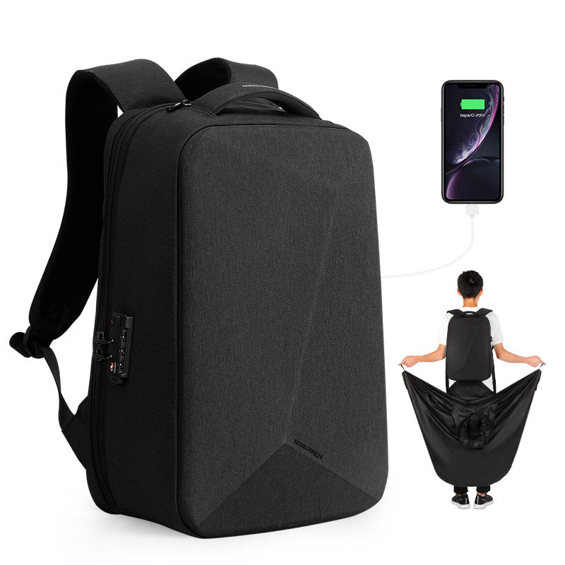 Magic Cloak Waterproof Backpack Anti-theft TSA Password Lock Computer Backpack