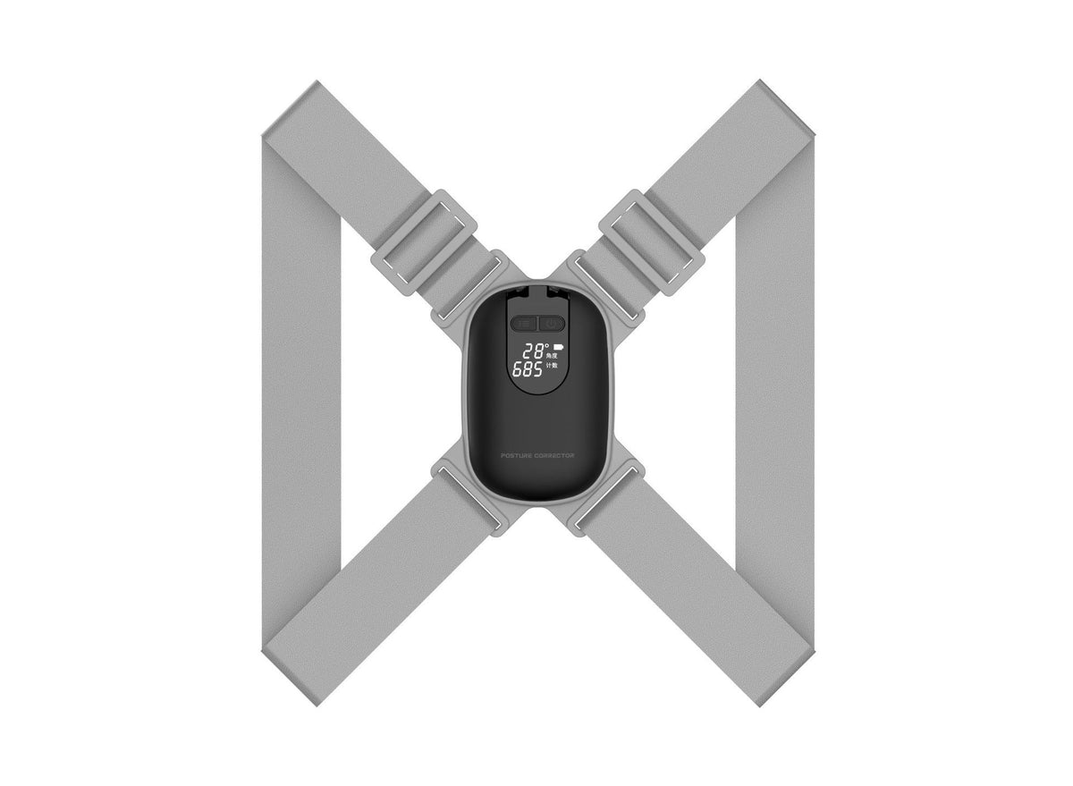 Adjustable Anglel Smart Posture Corrector For Adults Children Correct Hunchback Clavicle Support Trainer Upper Back Brace Black