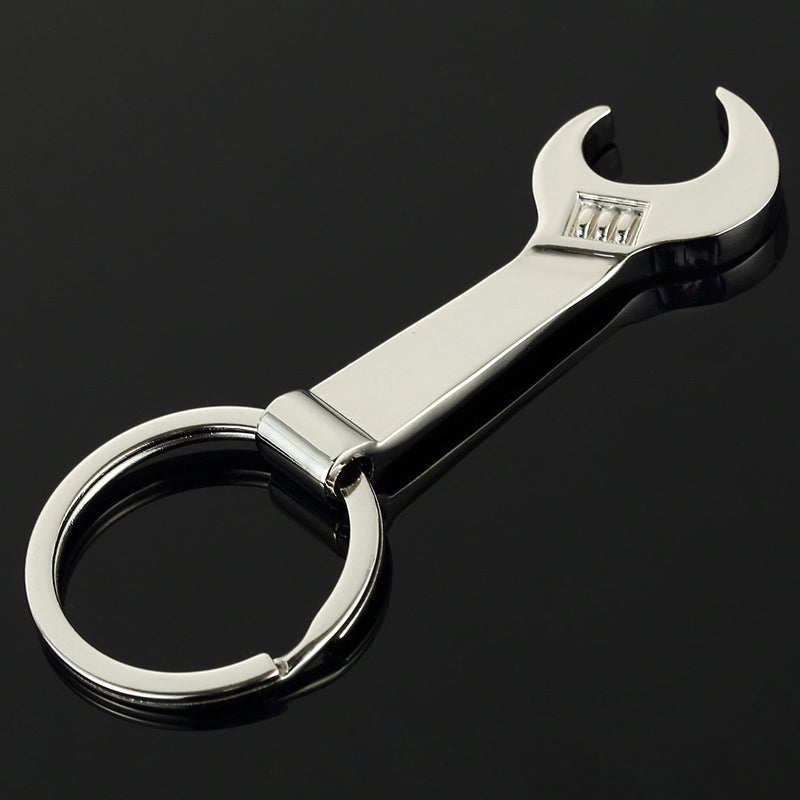 Personality Wrench Bottle Opener Metal Keychain New Wave Simulation Wrench Bottle Opener