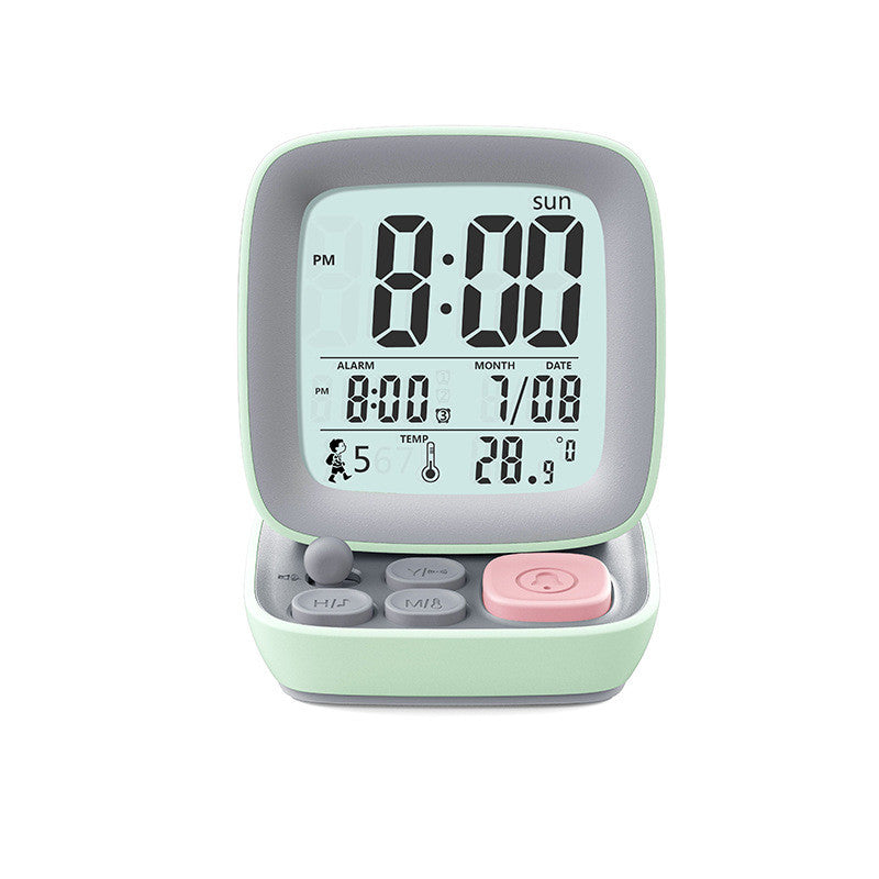Led Cartoon Alarm Clock Children&#39;s Mute Multi-functional