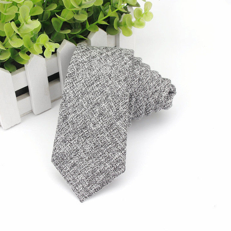 Men&#39;s Neckties Wholesale Super Narrow Spot Imitation Wool 6cm