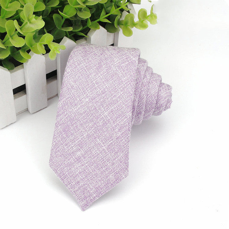 Men&#39;s Neckties Wholesale Super Narrow Spot Imitation Wool 6cm