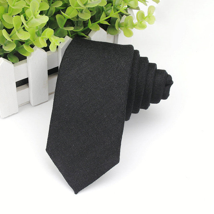 Men&#39;s Neckties Wholesale Super Narrow Spot Imitation Wool 6cm