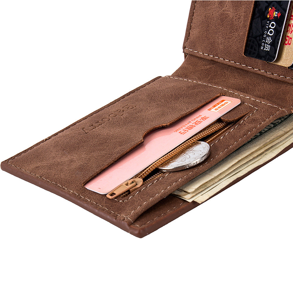 Men&#39;s Wallet Short Paragraph Coin Purse Wallet