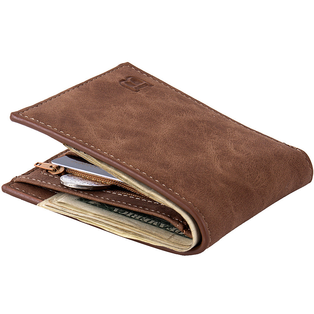 Men&#39;s Wallet Short Paragraph Coin Purse Wallet