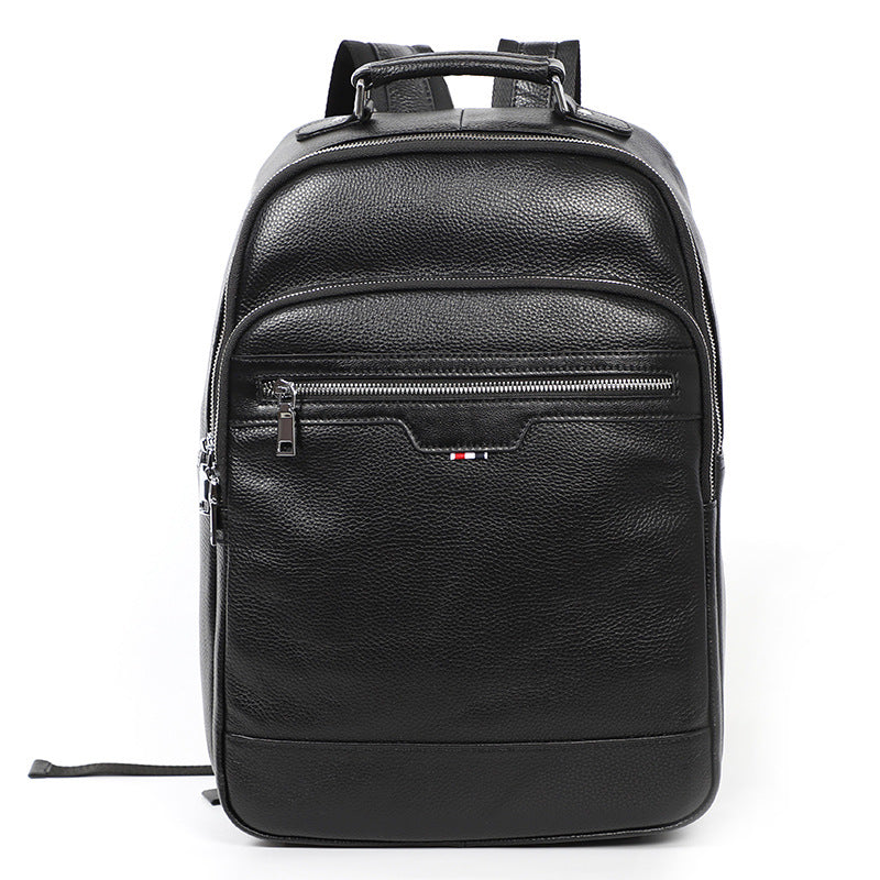 Men&#39;s Business Casual Top Layer Cowhide Backpack