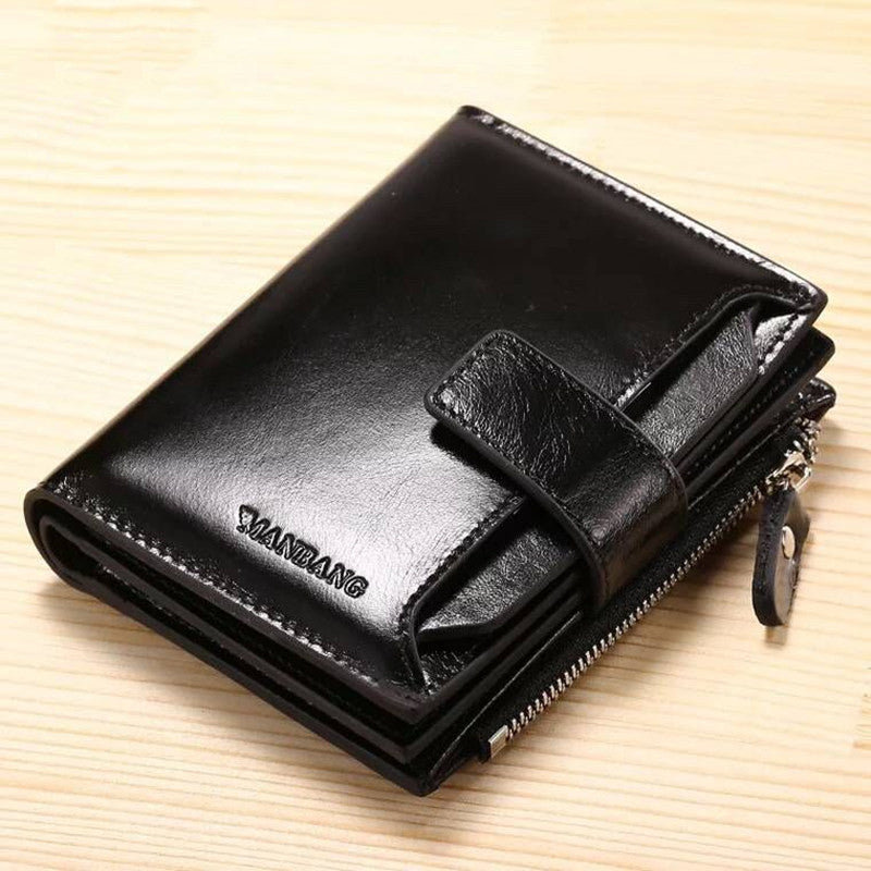 Men&#39;s leather wallet wallet card holder
