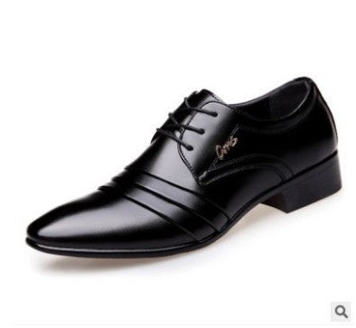 Leather Shoes Men Summer Breathable Men&#39;s Shoes