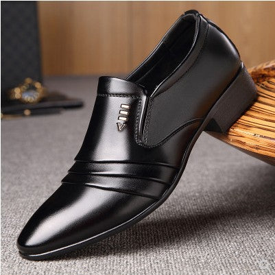 Leather Shoes Men Summer Breathable Men&#39;s Shoes