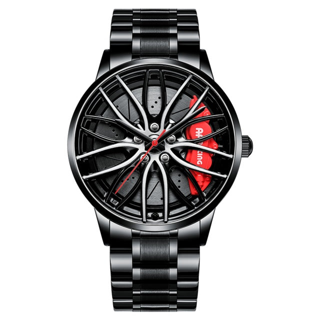 Automatic Movement Men&#39;s Hollow Wheel Watch