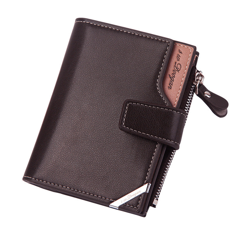 Korean Style Men&#39;s Multifunctional Wallet Short Wallet