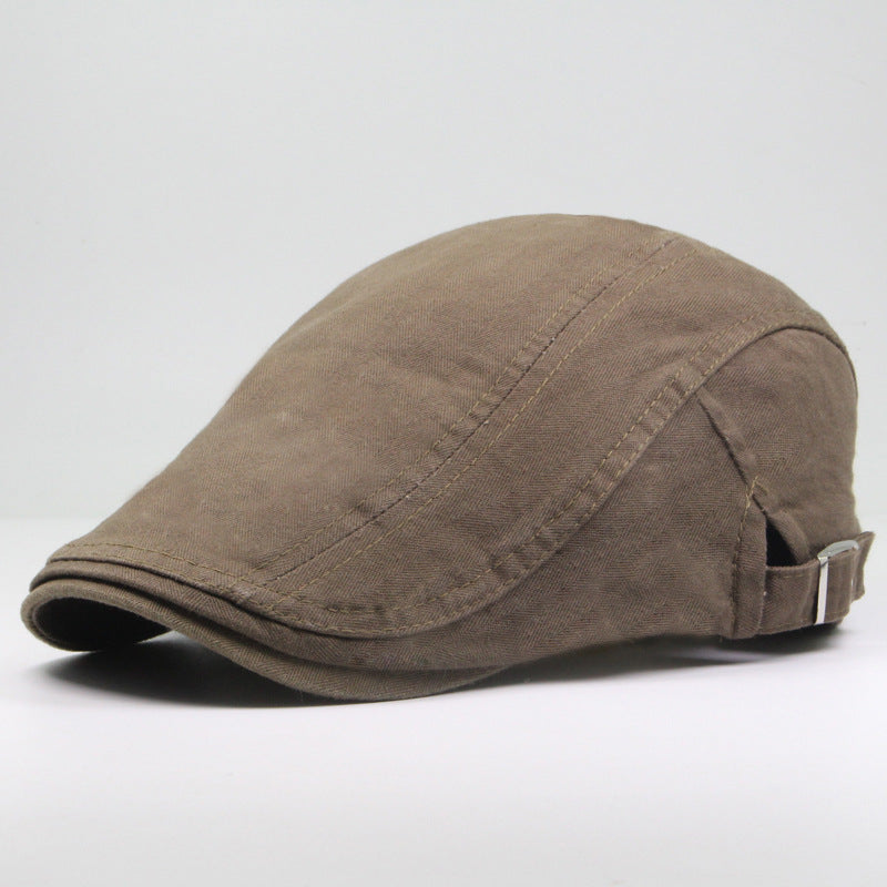 Classic Light Board Solid Color Cotton Hat Sunshade
