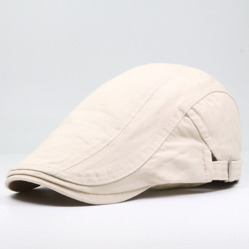 Classic Light Board Solid Color Cotton Hat Sunshade