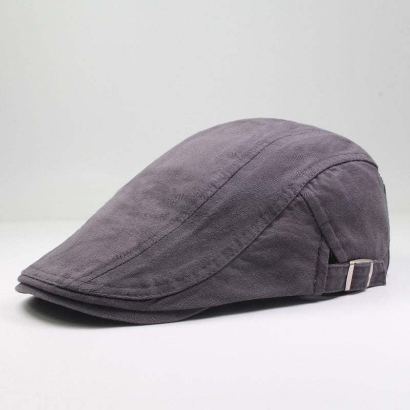Classic Light Board Solid Color Cotton Hat Sunshade