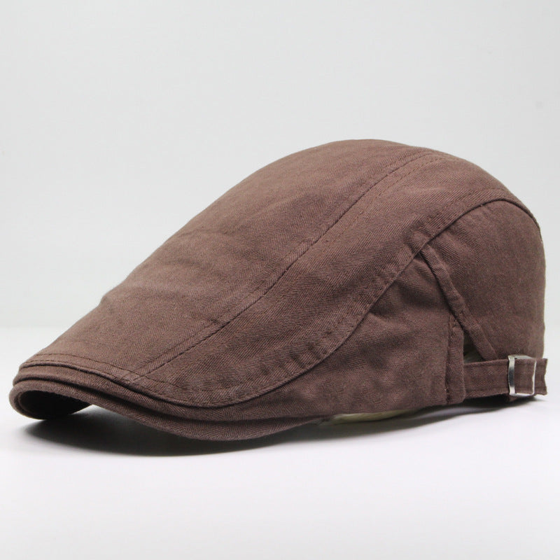 Classic Light Board Solid Color Cotton Hat Sunshade