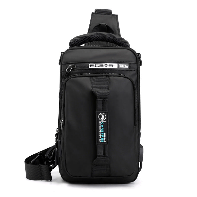 Men&#39;s Chest Bag Charging Usb Interface Chest Bag Multifunctional Shoulder Bag