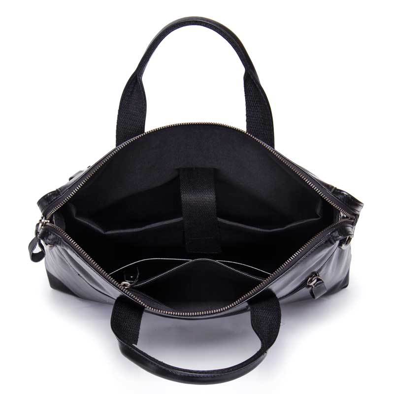 Leather Men&#39;s One-shoulder Messenger Business Briefcase