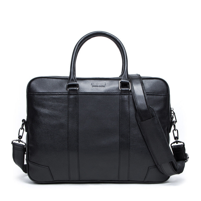 Multifunctional Leather Men&#39;s Business Briefcase