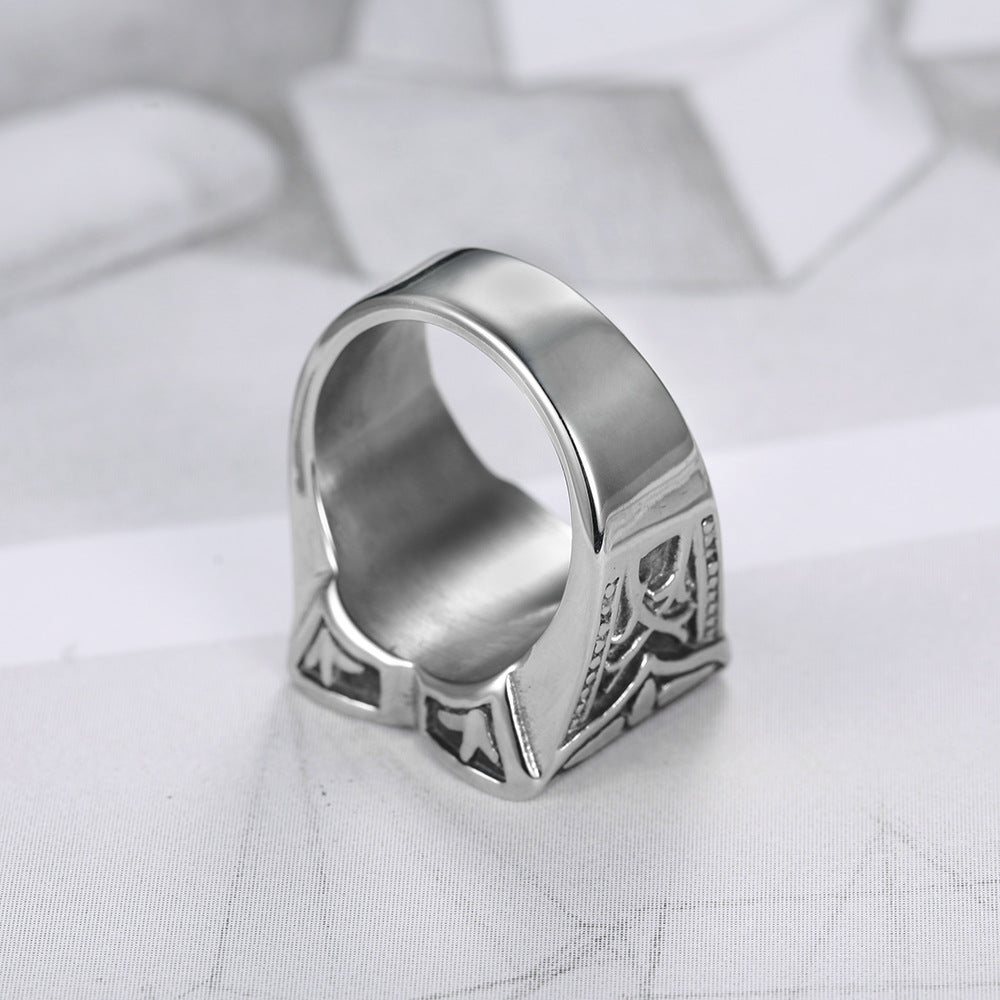 Stainless Steel Vintage Cross Ring