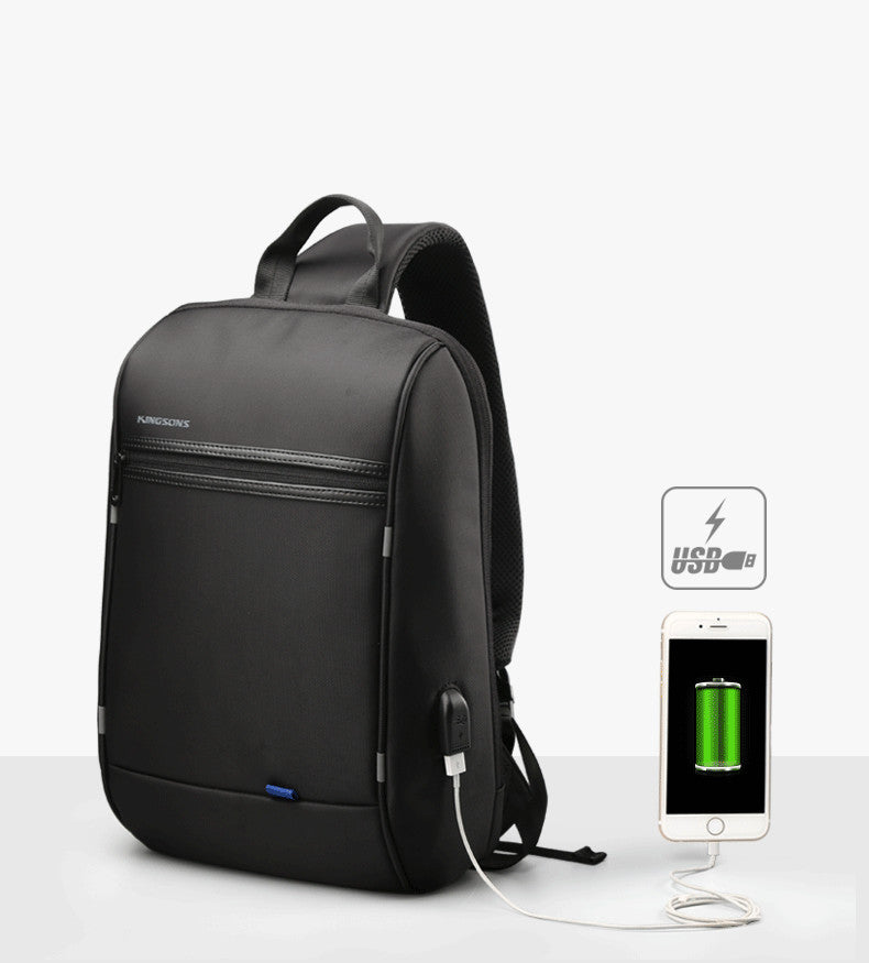 Men&#39;s One-shoulder Backpack 13.6 Inch Cross-body Bag cell Phone