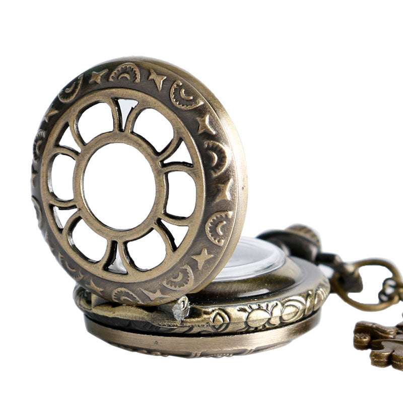 Vintage Alice Openwork Petal Pocket Watch