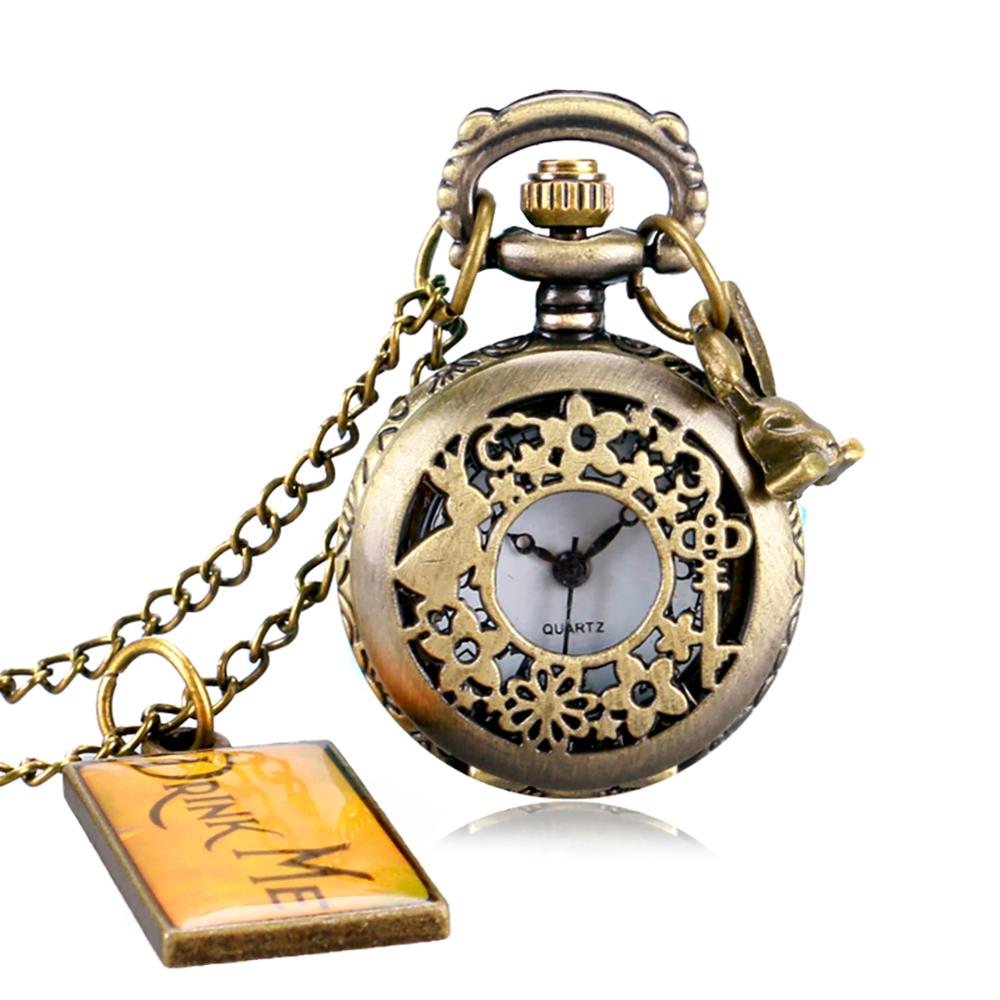Vintage Alice Openwork Petal Pocket Watch