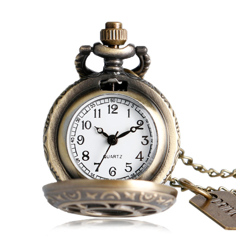 Vintage Alice Openwork Petal Pocket Watch