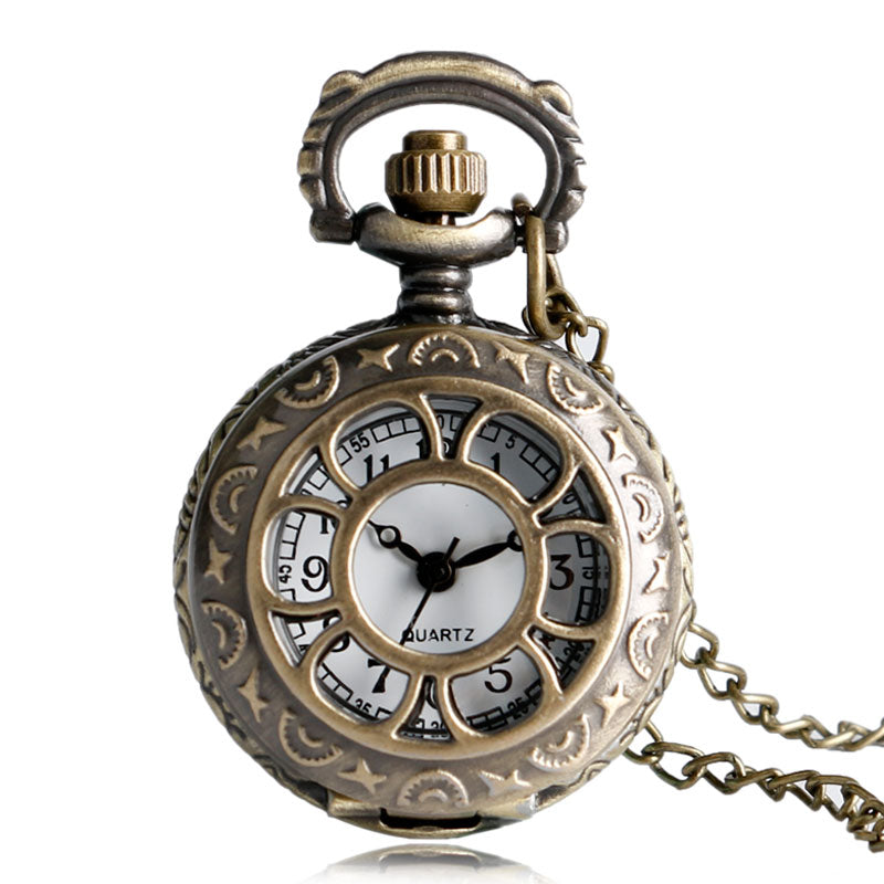 Vintage Alice Openwork Petal Pocket Watch