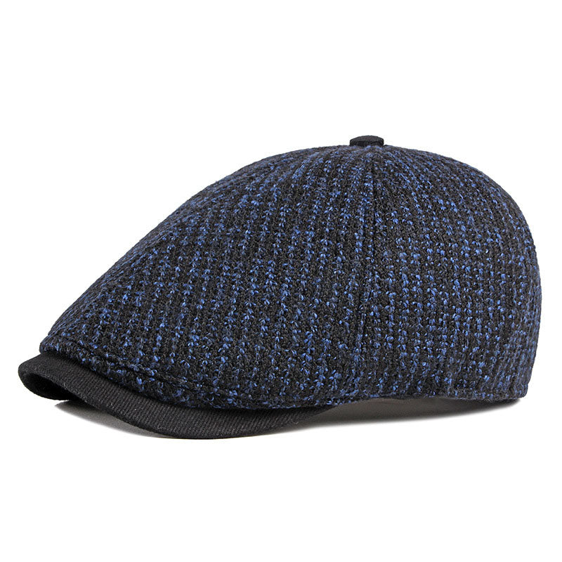 Men&#39;s British Vintage Knitted Beret Cap
