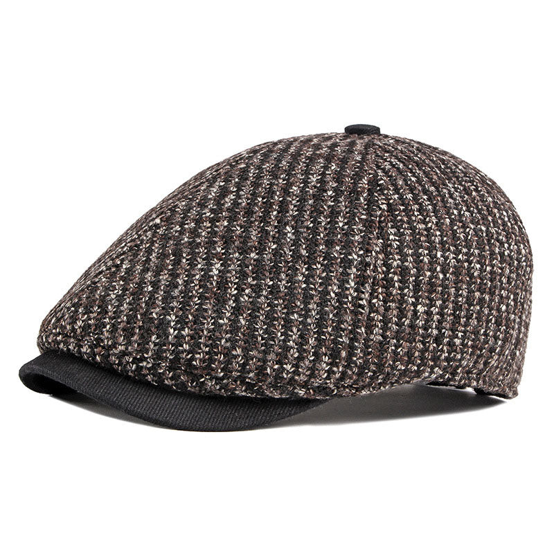 Men&#39;s British Vintage Knitted Beret Cap