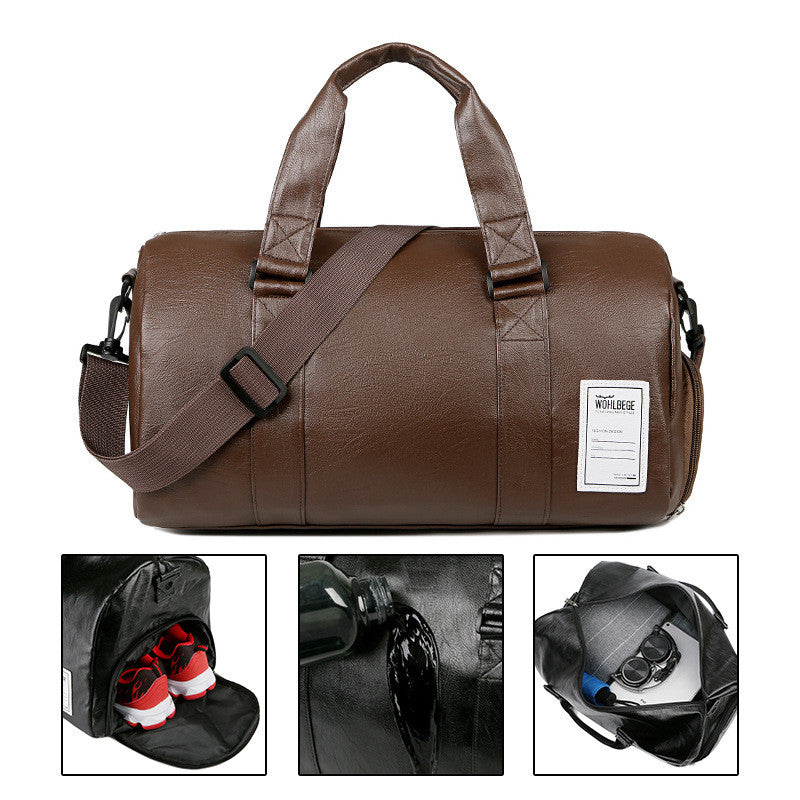 European And American Travel Bag Men&#39;s Fitness Bag Custom Waterproof Handbag