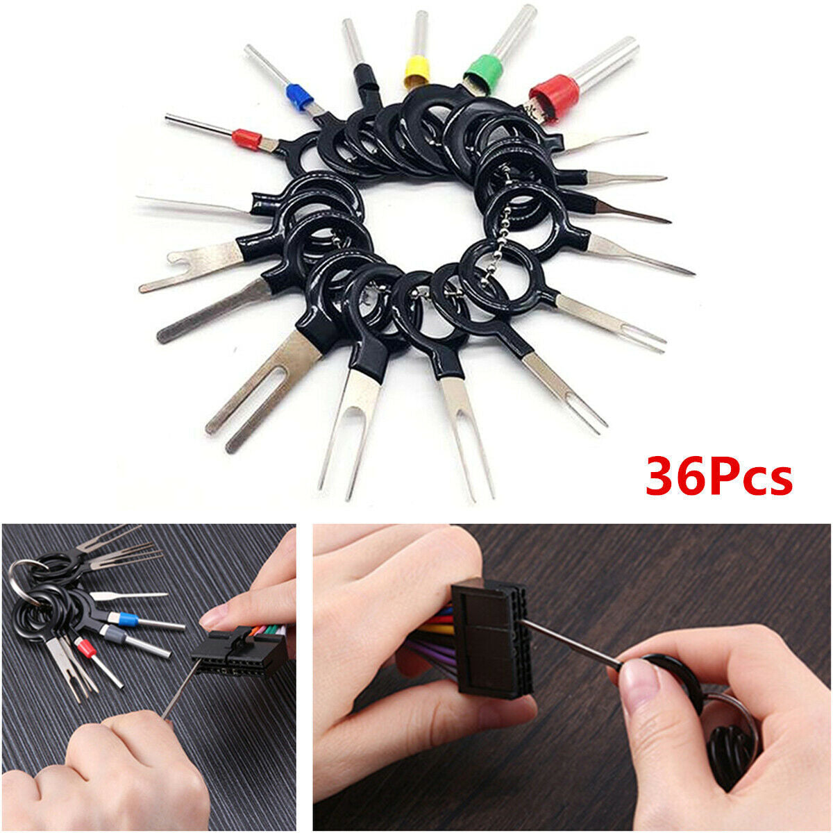 36Pcs Car Terminal Removal Kit Wiring Crimping