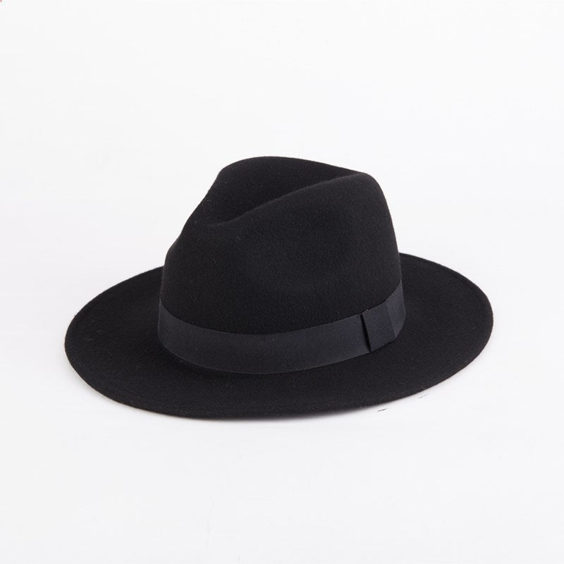Woolen Men&#39;s Felt Hat British Style Jazz Hat