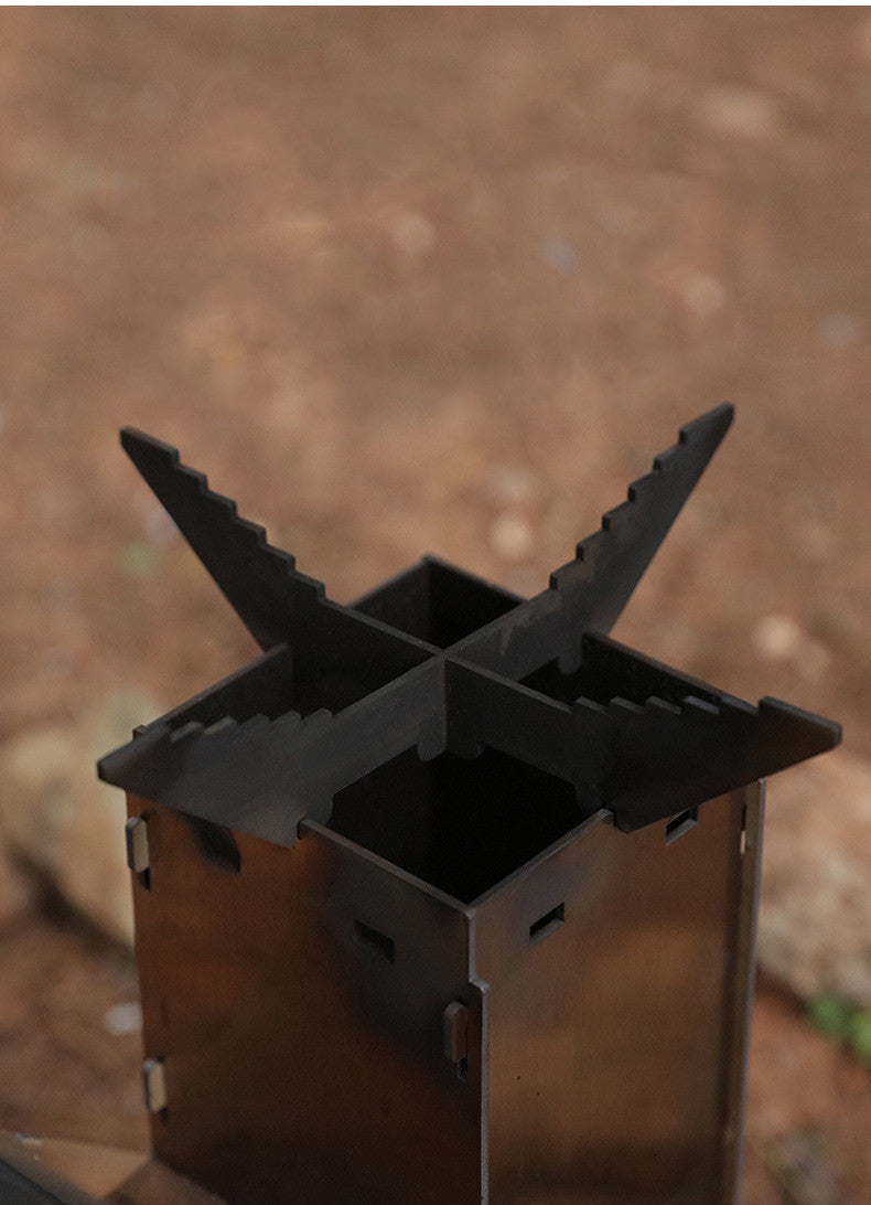 Thickened Stainless Steel Removable Portable Rocket Stove