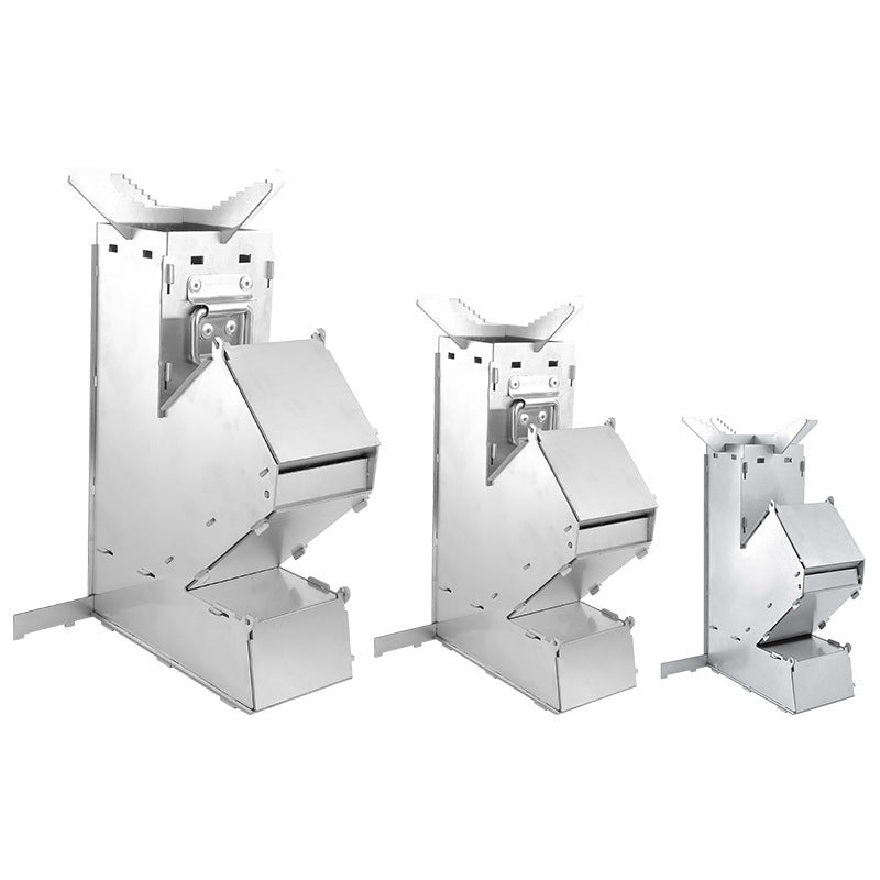 Thickened Stainless Steel Removable Portable Rocket Stove