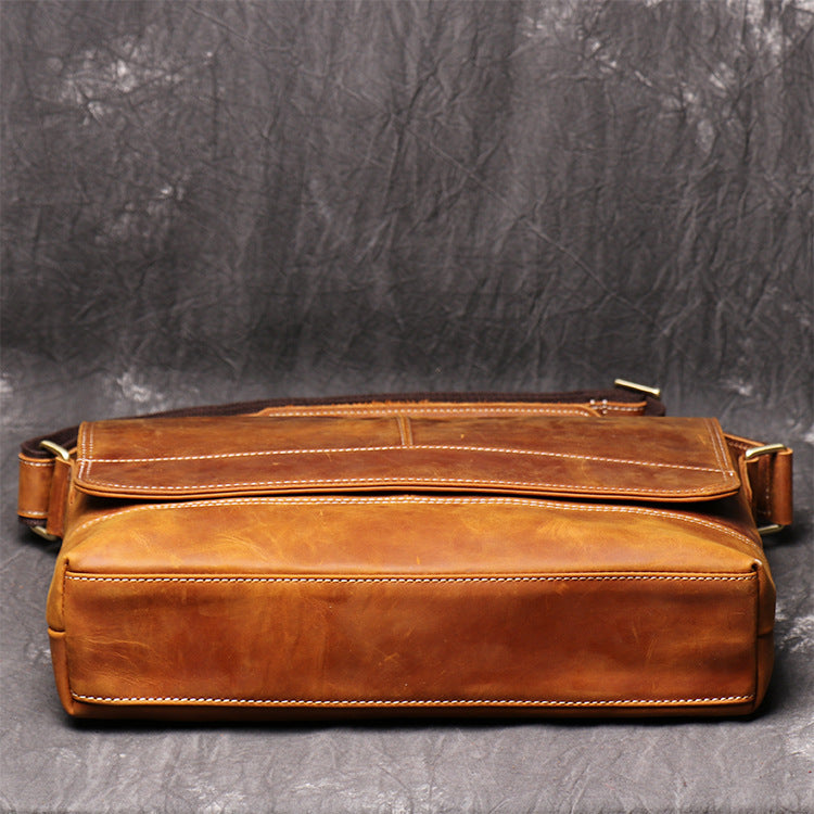 Vintage Distressed Men&#39;s Shoulder Bag