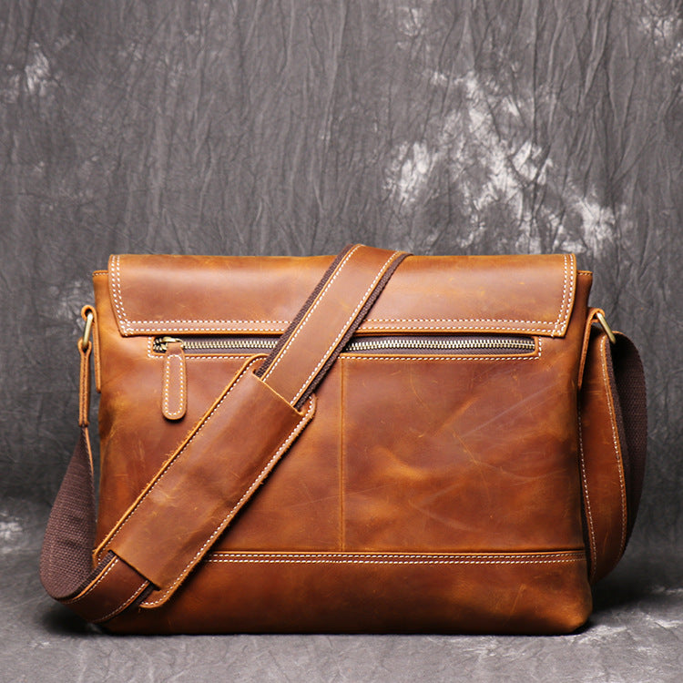 Vintage Distressed Men&#39;s Shoulder Bag